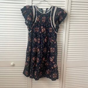 Sea Flutter Sleeve Dress